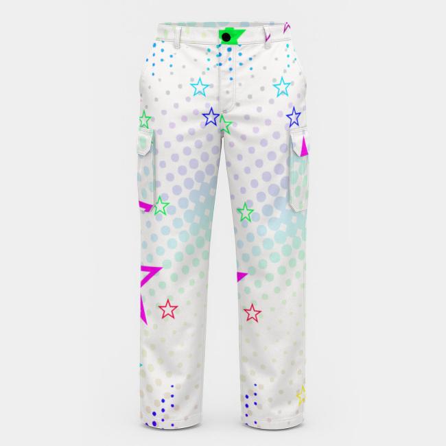 Preview: Cargohose mit Leo - Hose, lang oder kurz, bunt, 100% Polyester, Grösse S-5XL, fester Stoff, Normale Passform, Mischling, Mix, Labrador, Labbi